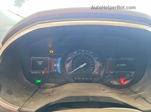 2FMPK4K93GBB73012 2016 FORD EDGE Black Widok zestawu wskaźników
