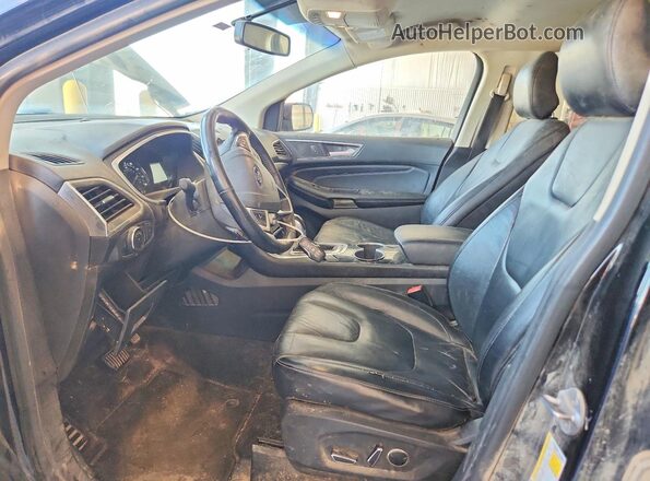 2FMPK4K93GBB73012 2016 FORD EDGE Black Widok wnętrza z przodu
