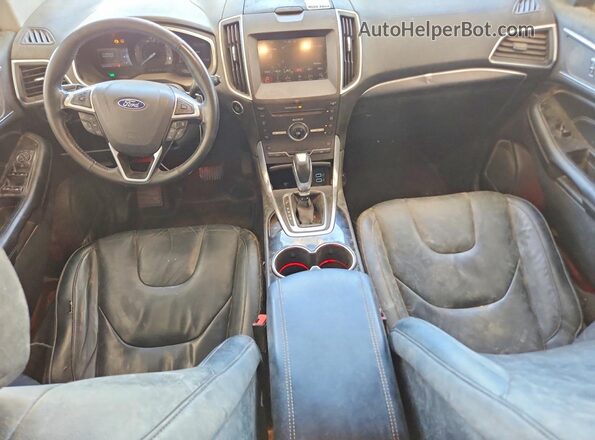 2FMPK4K93GBB73012 2016 FORD EDGE Black Widok deski rozdzielczej