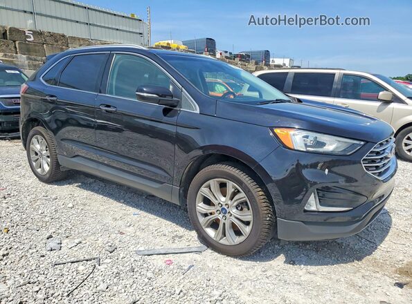 2FMPK4K93KBB15314 2019 FORD EDGE Black Delantero derecho