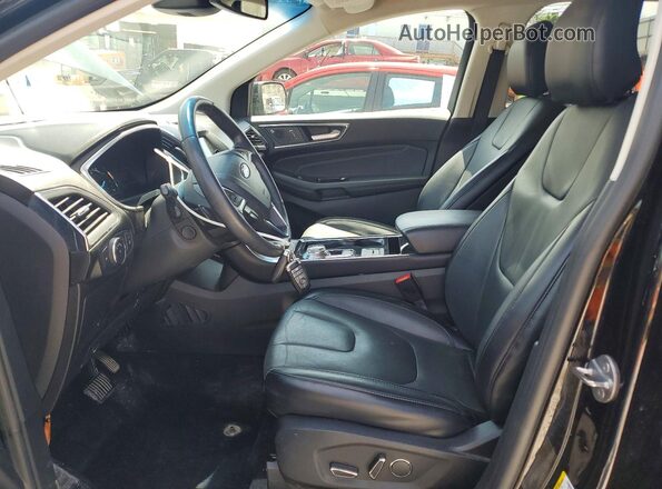 2FMPK4K93KBB15314 2019 FORD EDGE Black Vista interior delantera