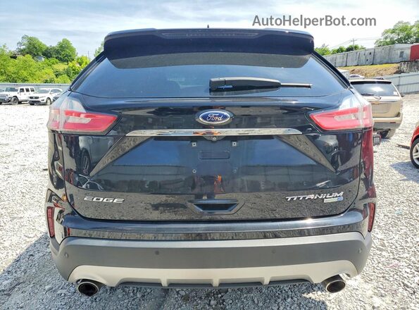 2FMPK4K93KBB15314 2019 FORD EDGE Black Vista trasera
