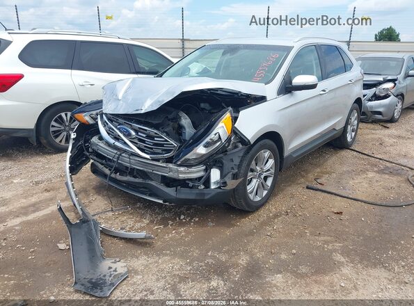 2FMPK4K93KBC02663 2019 FORD EDGE Silver Передня ліва чверть