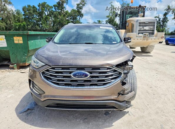 2FMPK4K93KBC37168 2019 FORD EDGE Tan წინა ხედი