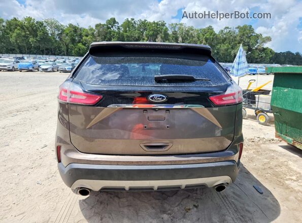 2FMPK4K93KBC37168 2019 FORD EDGE Tan უკანა ხედი