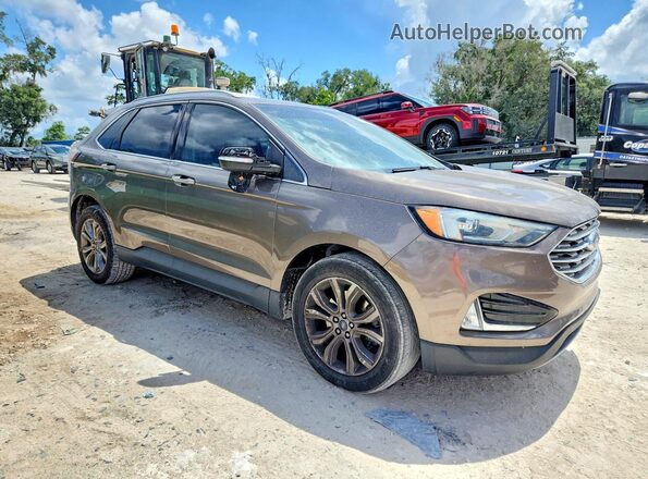 2FMPK4K93KBC37168 2019 FORD EDGE Tan წინა მარჯვენა