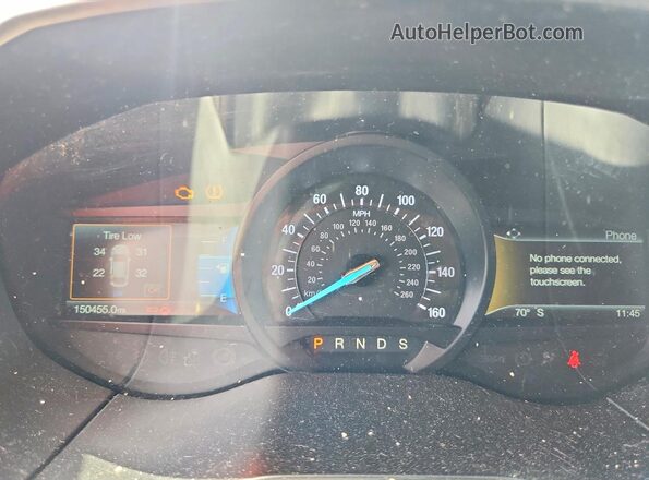 2FMPK4K93KBC37168 2019 FORD EDGE Tan ხელსაწყოთა პანელის ხედი