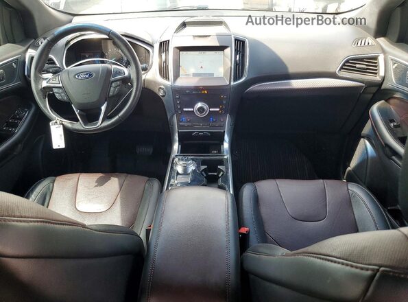 2FMPK4K93LBA92294 2020 FORD EDGE Белый Вид панели приборов