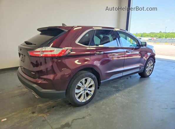 2FMPK4K93MBA20898 2021 FORD EDGE Maroon უკანა მარჯვენა