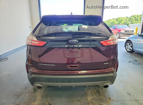 2FMPK4K93MBA20898 2021 FORD EDGE Maroon უკანა ხედი