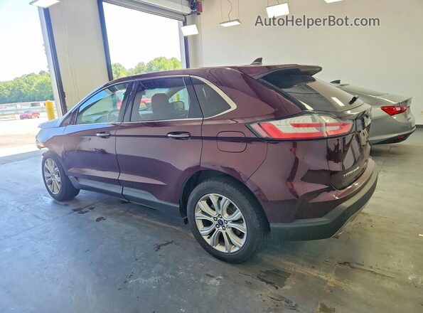 2FMPK4K93MBA20898 2021 FORD EDGE Maroon უკანა მარცხენა