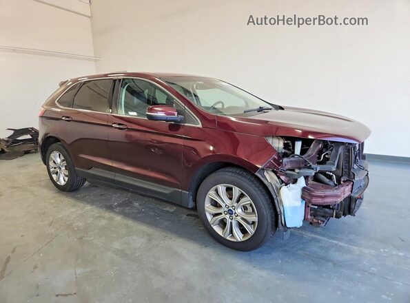 2FMPK4K93MBA20898 2021 FORD EDGE Maroon წინა მარჯვენა