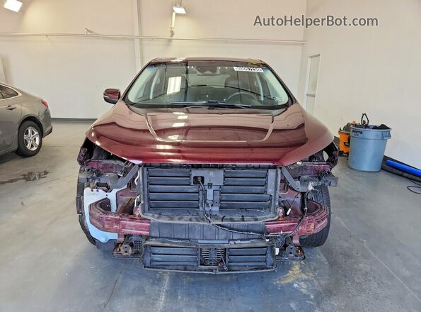 2FMPK4K93MBA20898 2021 FORD EDGE Maroon წინა ხედი