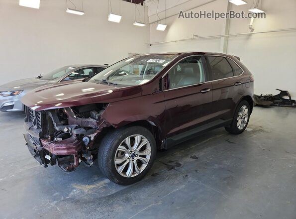 2FMPK4K93MBA20898 2021 FORD EDGE Maroon 