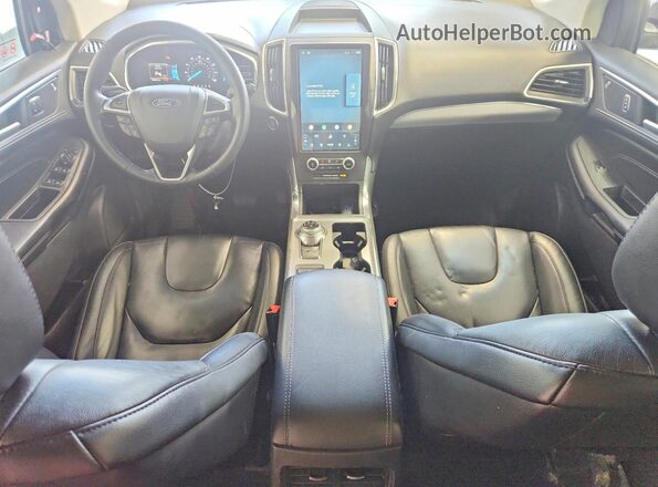 2FMPK4K93MBA20898 2021 FORD EDGE Maroon წინა პანელის ხედი