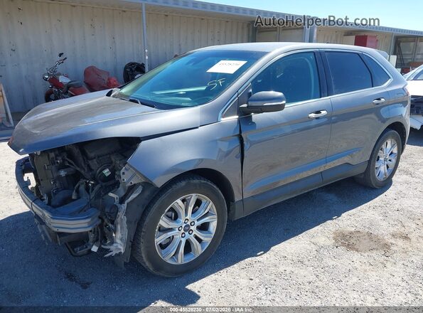 2FMPK4K93NBA45320 2022 FORD EDGE Gray Передня ліва чверть