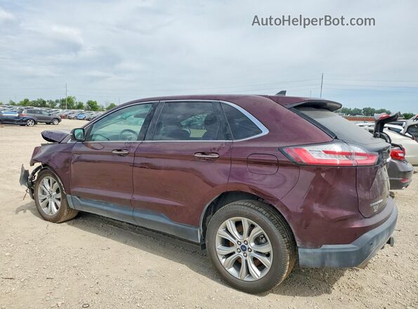 2FMPK4K93NBA64837 2022 FORD EDGE Maroon Tył lewy