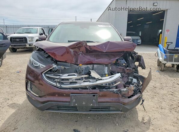 2FMPK4K93NBA64837 2022 FORD EDGE Maroon Widok z przodu