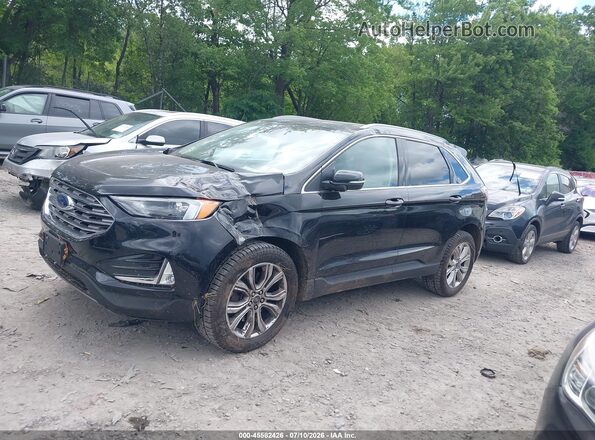 2FMPK4K93PBA14104 2023 FORD EDGE Черный Передняя левая четверть