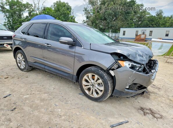 2FMPK4K93PBA53744 2023 FORD EDGE Gray Przód prawy