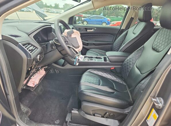2FMPK4K93PBA53744 2023 FORD EDGE Gray Widok wnętrza z przodu