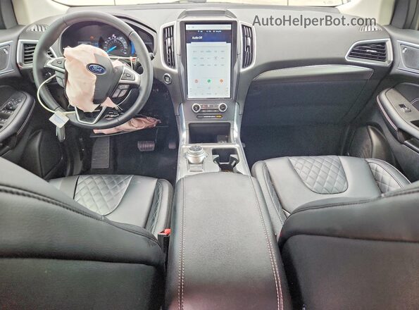 2FMPK4K93PBA53744 2023 FORD EDGE Gray Widok deski rozdzielczej
