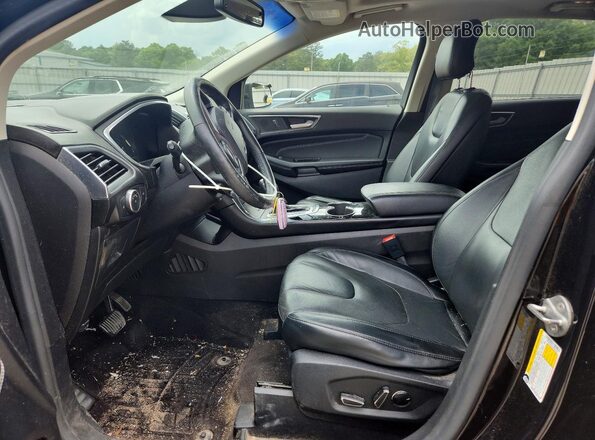 2FMPK4K94GBB01963 2016 FORD EDGE Black Widok wnętrza z przodu
