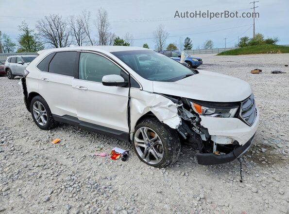 2FMPK4K94GBC10889 2016 FORD EDGE White Przód prawy