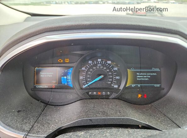 2FMPK4K94GBC10889 2016 FORD EDGE White Widok zestawu wskaźników
