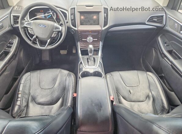 2FMPK4K94HBB90497 2017 FORD EDGE Black Вид панелі приладів