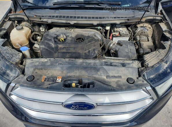 2FMPK4K94HBB90497 2017 FORD EDGE Black Вид задньої частини салону