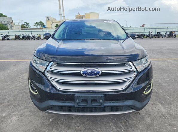 2FMPK4K94HBB90497 2017 FORD EDGE Black Вид спереду
