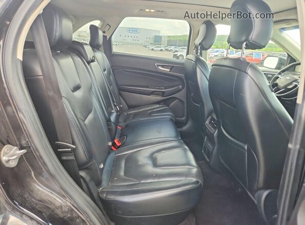 2FMPK4K94HBB90497 2017 FORD EDGE Black Вид задніх сидінь