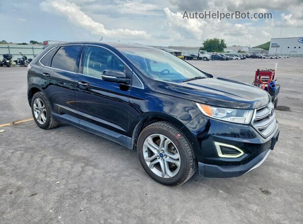 2FMPK4K94HBB90497 2017 FORD EDGE Black Передня права чверть