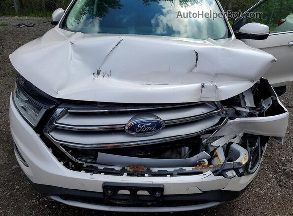 2FMPK4K94HBC13499 2017 FORD EDGE White ძრავის განყოფილების ხედი