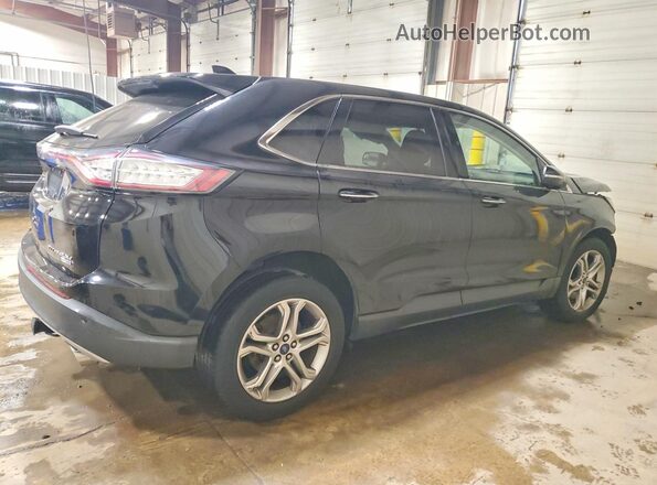 2FMPK4K94JBB19435 2018 FORD EDGE Black Trasero derecho