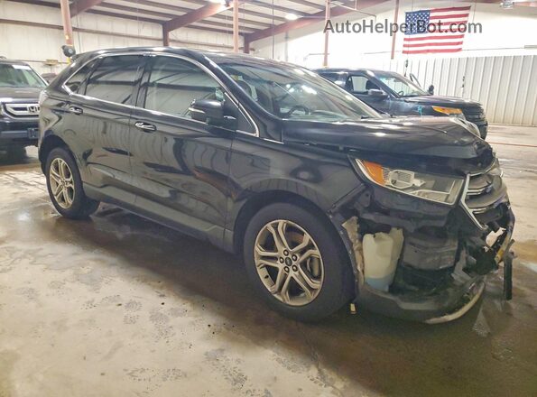 2FMPK4K94JBB19435 2018 FORD EDGE Black Delantero derecho