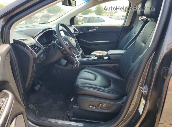 2FMPK4K94JBB20584 2018 FORD EDGE Gray Вид салону спереду
