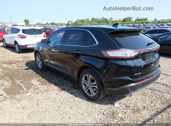 2FMPK4K94JBB20715 2018 FORD EDGE Black Trasero izquierdo