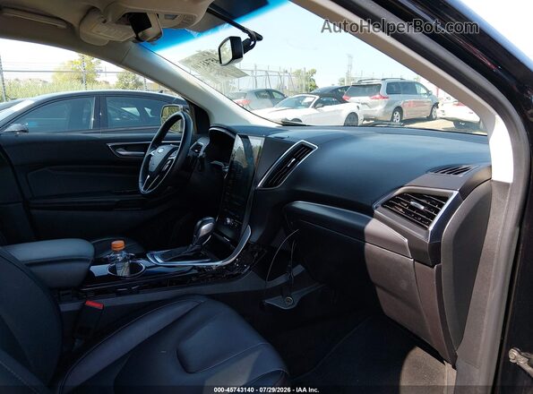 2FMPK4K94JBB20715 2018 FORD EDGE Black Vista interior delantera