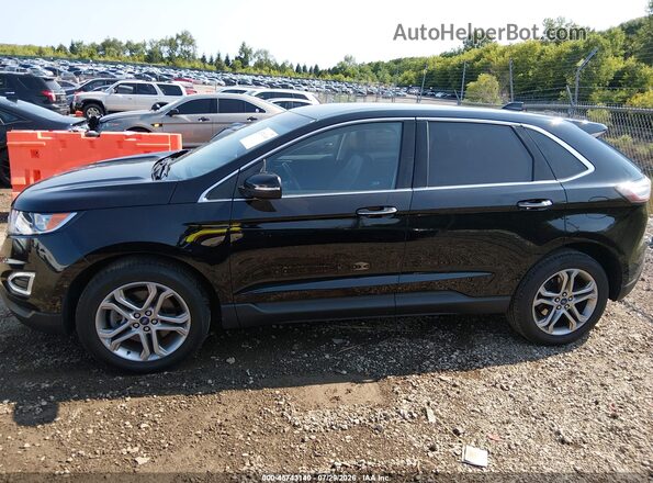 2FMPK4K94JBB20715 2018 FORD EDGE Black Vista interior de 360 grados