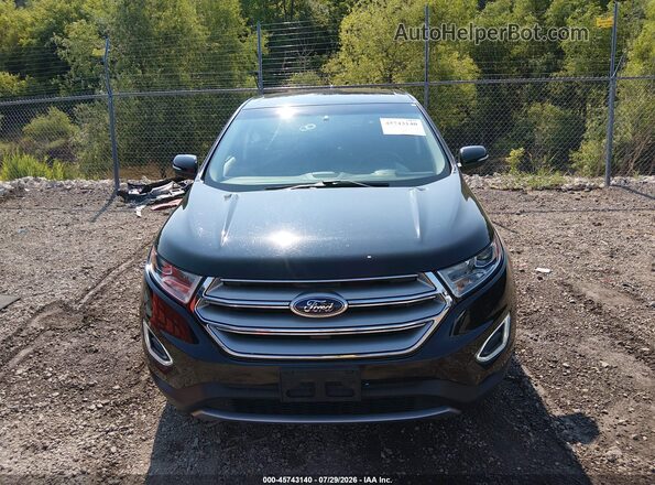 2FMPK4K94JBB20715 2018 FORD EDGE Black Vista del cuadro de instrumentos