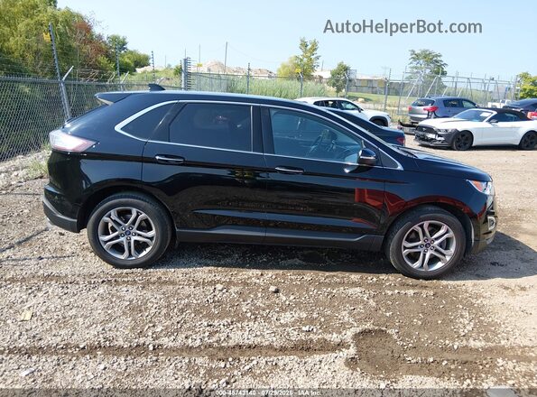 2FMPK4K94JBB20715 2018 FORD EDGE Black Vista interior trasera