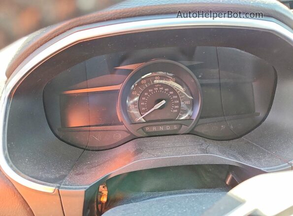 2FMPK4K94JBB78551 2018 FORD EDGE Black ხელსაწყოთა პანელის ხედი