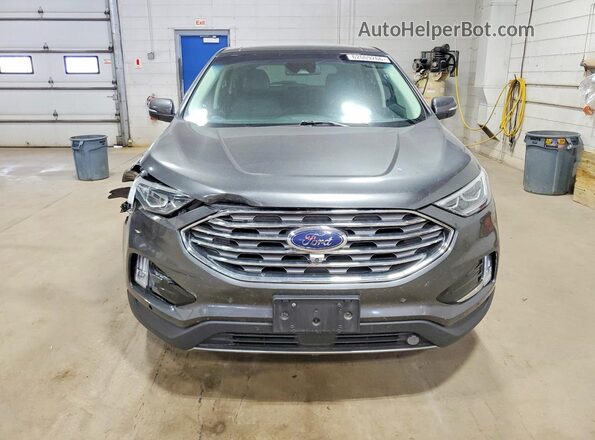 2FMPK4K94KBB15323 2019 FORD EDGE Gray წინა ხედი
