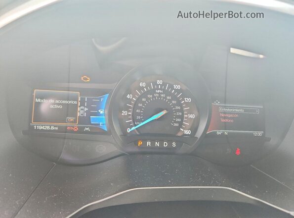 2FMPK4K94KBB55188 2019 FORD EDGE Gray Vista del cuadro de instrumentos