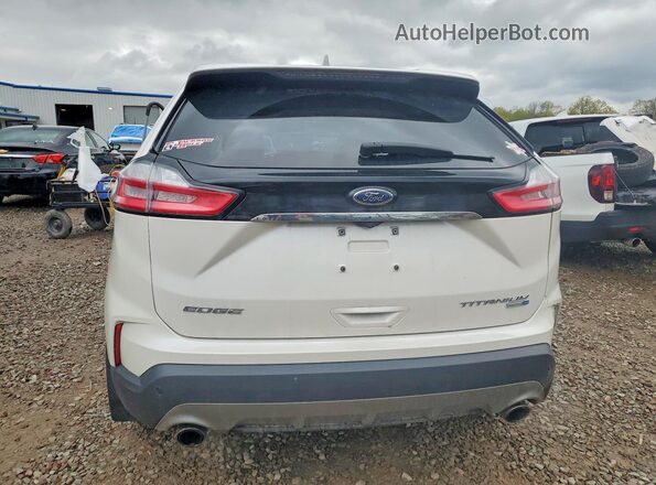 2FMPK4K94KBB73111 2019 FORD EDGE White Vista trasera