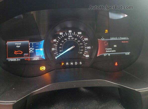 2FMPK4K94KBB73111 2019 FORD EDGE White Vista del cuadro de instrumentos
