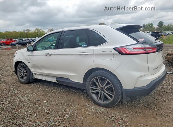 2FMPK4K94KBB73111 2019 FORD EDGE White Trasero izquierdo