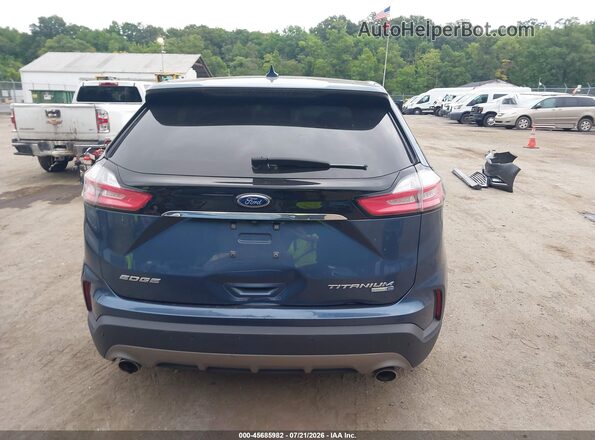 2FMPK4K94KBB74114 2019 FORD EDGE Blue 
